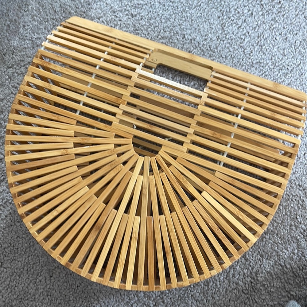 Rattan bamboo purse